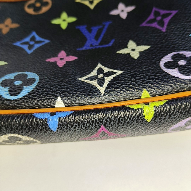 Louis Vuitton x Takashi Murakami Pochette Accessoire Black Multicolor