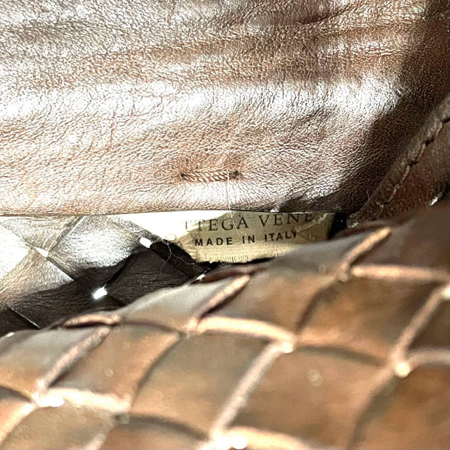 Sold Bottega Veneta Cabat Large Intreccio Leather Tote Bag Dark Chocolate Brown