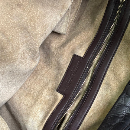 Bottega Veneta Veneta Hobo Dark Chocolate Brown Intreciatto Leather Bag Large 47cm