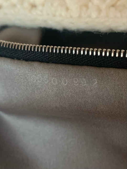 Sold Fendi Mamma Baguette White Wool Pom pom
