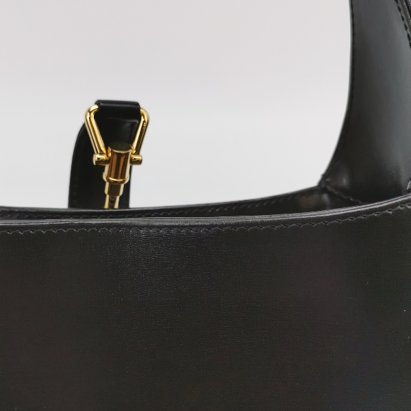 Sold Gucci Jackie 1961 Black Leather Bag Small with Adjustable Strap