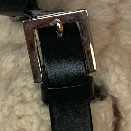 Sold Fendi Mamma Baguette White Wool Pom pom