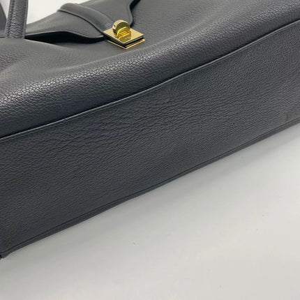 Celine Soft 16 Bag Medium Black Grained Calfskin Leather