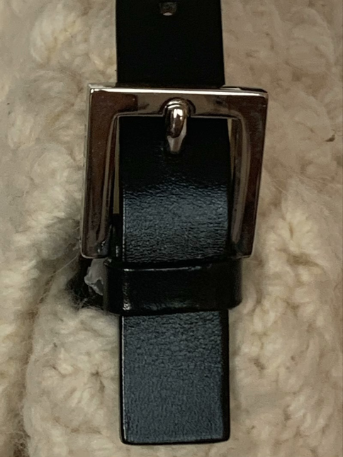 Sold Fendi Mamma Baguette White Wool Pom pom