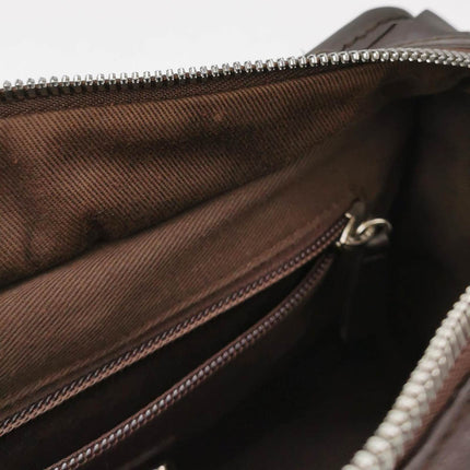 Loewe Amazona 29 in Brown Intrecciato Woven Calfskin Leather Handbag