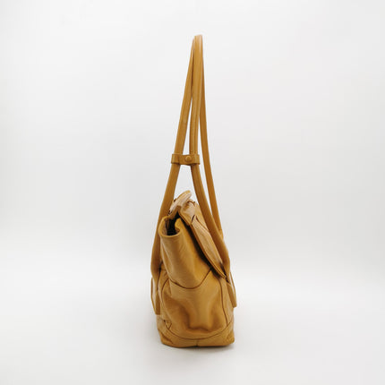 Bottega Veneta Arco Tote Bag Medium Yellow Shiny Calfskin leather