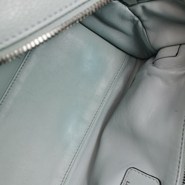 Loewe Amazona 29 Blue Leather Elephant Lock Silver-tone Hardware