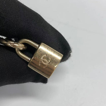 Chanel Padlock Gold-tone Earrings