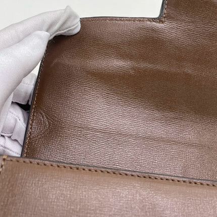 Gucci 1955 Horsebit Shoulder Bag Caramel Brown Small Leather