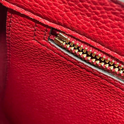 Gucci Jackie 1961 Small Red Pebbled Leather Shoulder Bag