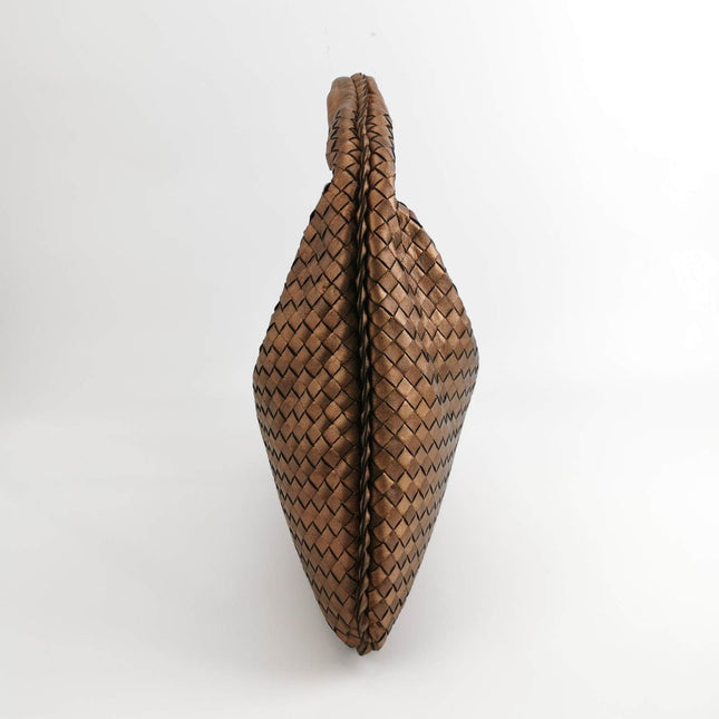 Sold Bottega Veneta Veneta Hobo Large Metallic Copper Leather 46cm