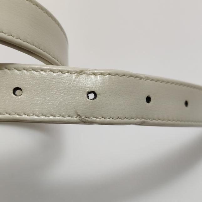 Gucci Jackie 1961 Small Leather Bag White with Strap