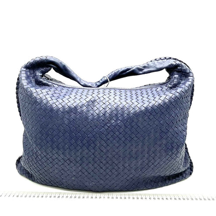 Bottega Veneta Veneta Hobo Navy Leather Bag Maxi 50cm