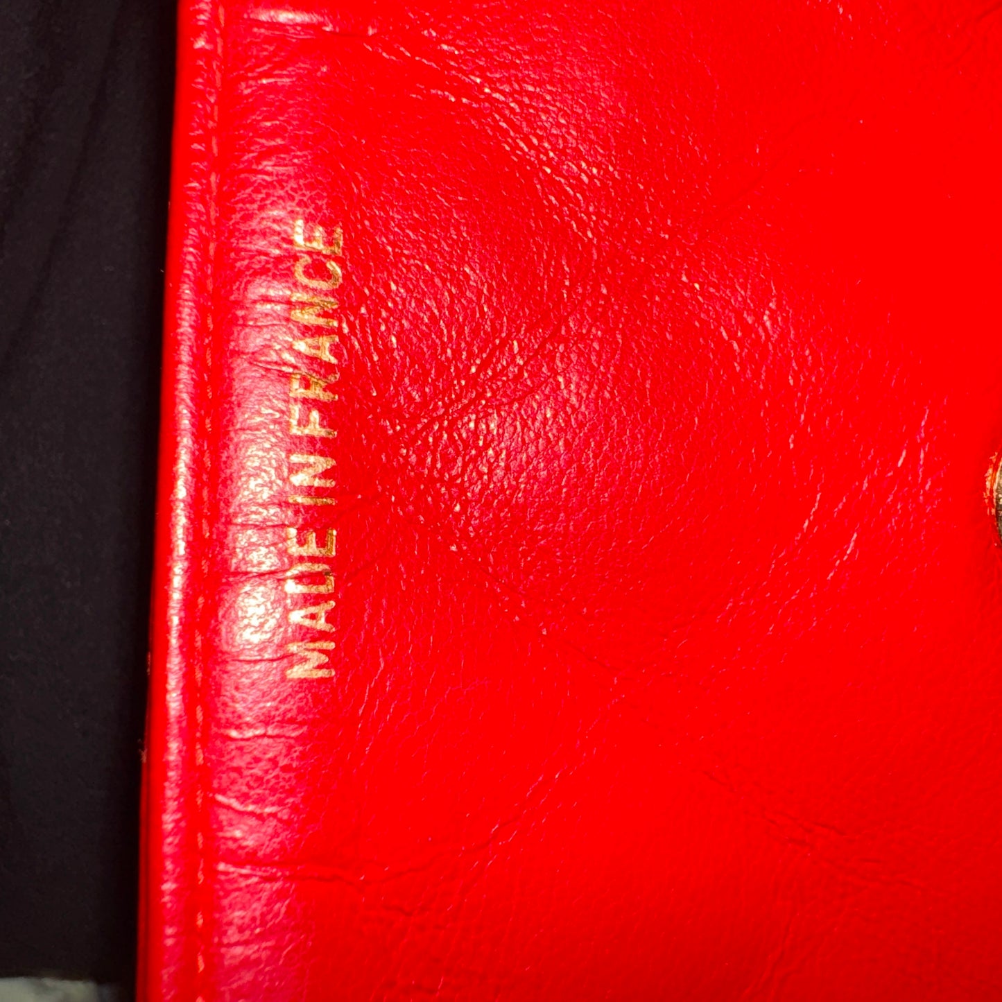 Chanel Vintage Classic Flap Mini Square Red Lambskin 24k Gold HW, 1989-1991