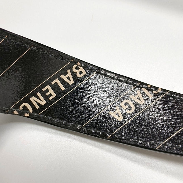 Gucci Jackie 1961 Medium Balenciaga Black Leather Bag with Strap