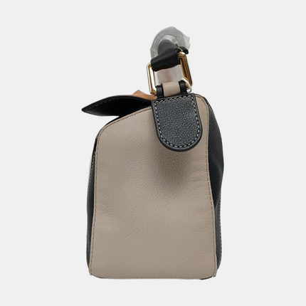 Loewe Puzzle Small Tricolor Caramel Sand Black Crossbody Bag