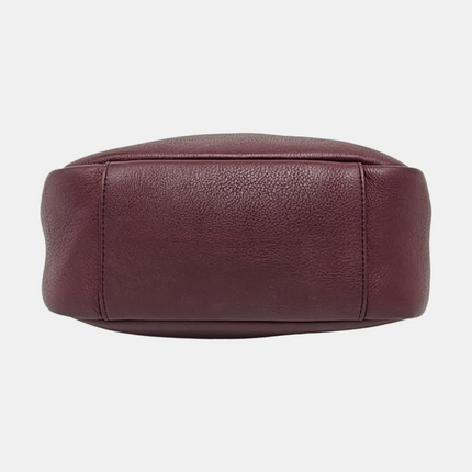 Yves Saint Laurent YSL Le 5 A 7 Hobo Small Burgundy Calfskin Shoulder Bag