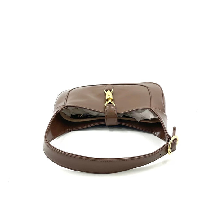 Gucci Jackie 1961 Small Brown Smooth Leather Bag