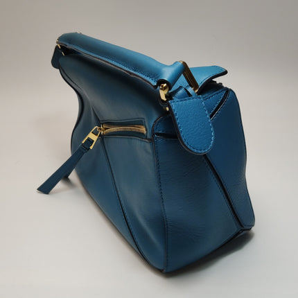 Loewe x Spirited Away Studio Ghibli Collection Puzzle Small Blue Crossbody Bag