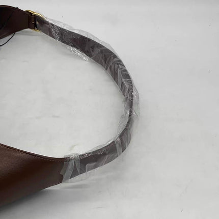 Gucci Jackie 1961 Large Brown Leather and Monogram Web with Long Strap