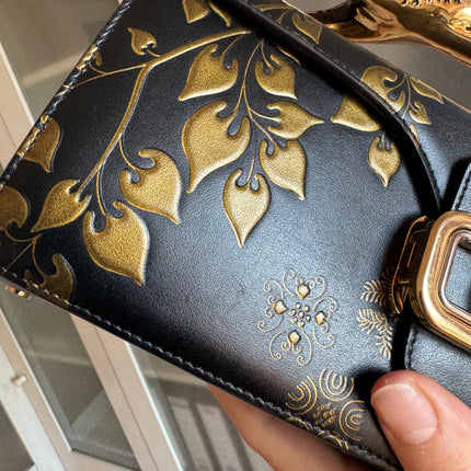 LANVIN Rateau Pencil Cat leather shoulder bag