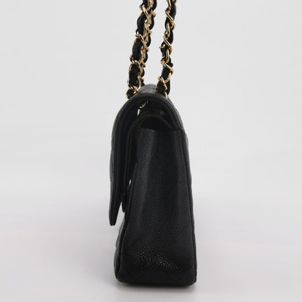 Chanel Classic Flap Medium 2015 Black Caviar Leather Gold Hardware