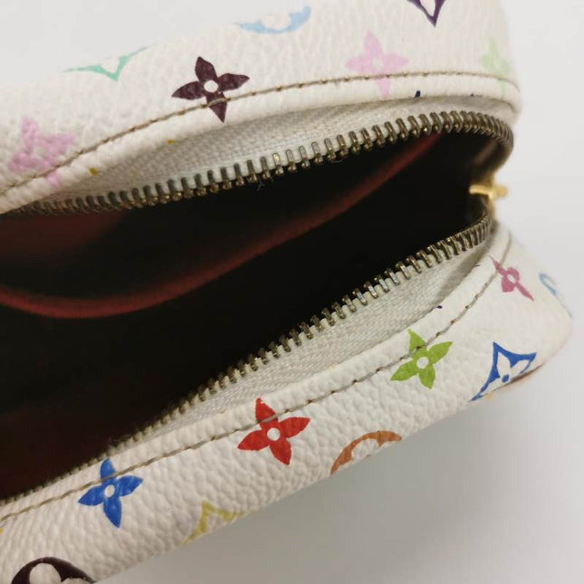Louis Vuitton x Takashi Murakami Coin Purse White Multicolor