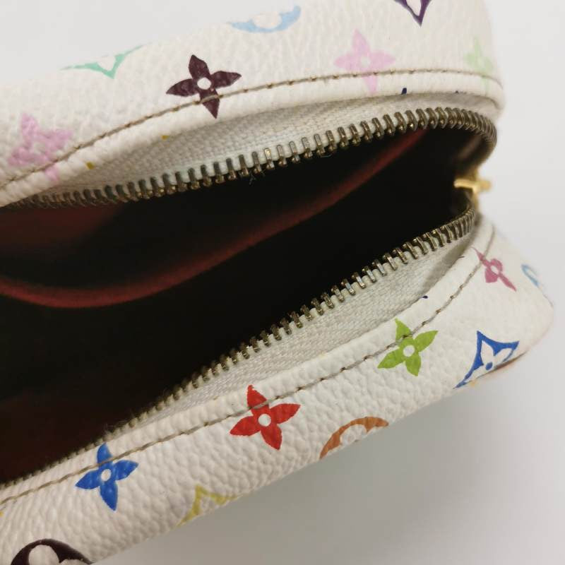 Louis Vuitton x Takashi Murakami Coin Purse White Multicolor