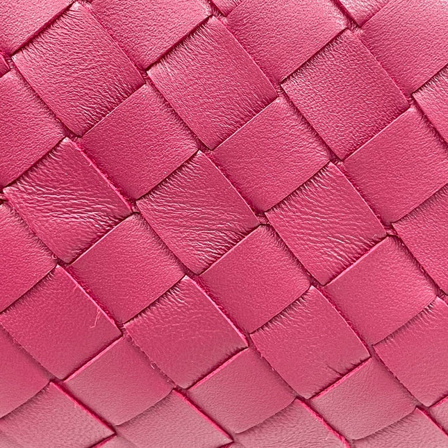 Sold Bottega Veneta Pouch Large Intrecciato Leather Clutch Burgundy
