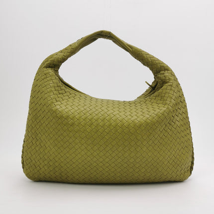 Bottega Veneta Veneta Hobo Avocado Green 47cm Lambskin Leather