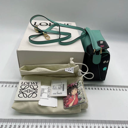 Loewe x Studio Ghibli Collection Susuwatari Mini Puzzle Green Crossbody Bag