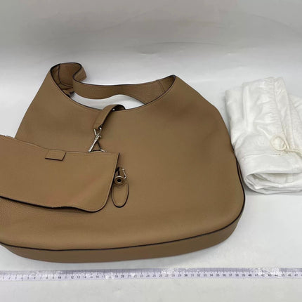 Gucci Jackie Beige Sand Leather Silver Hardware