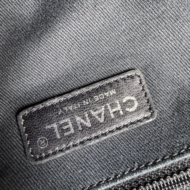 Chanel Deauville Tote Medium Navy Denim Top Handle