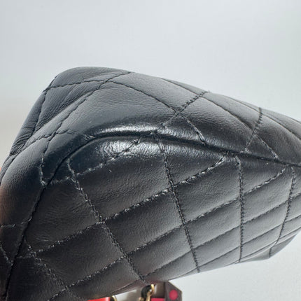 Chanel Classic Flap Super Mini Valentine's Special Black Lambskin Nautical Charms