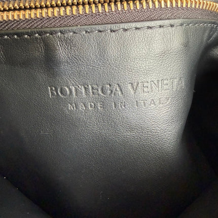Bottega Veneta Hop Black Intrecciato Leather Maxi Hobo Bag 54cm