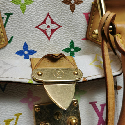 Louis Vuitton x Takashi Murakami Speedy 30 Lock White Multicolor