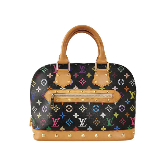 Louis Vuitton x Takashi Murakami Alma Small Black Multicolor-Luxbags