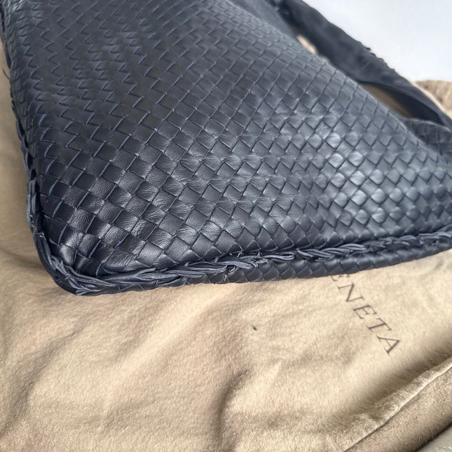 Bottega Veneta Hobo Maxi Midnight Navy Black leather 50cm