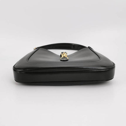Sold Gucci Jackie 1961 Black Leather Bag Small with Adjustable Strap