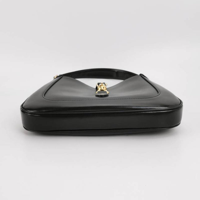 Sold Gucci Jackie 1961 Black Leather Bag Small with Adjustable Strap