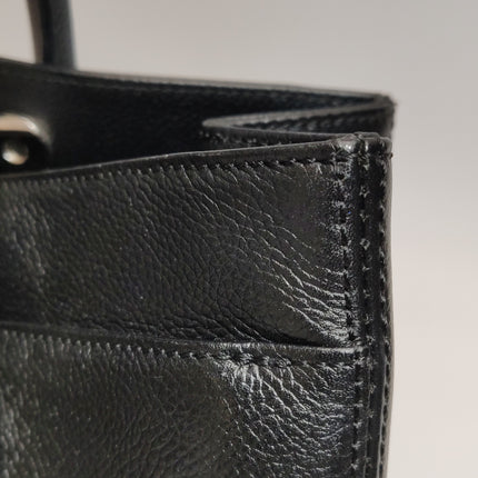 Chanel Cerf Executive East West Black Caviar Leather Handbag