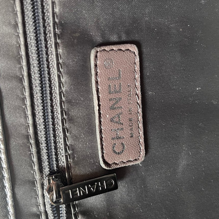 Sold Chanel Ice Cube Chocolate Bar Classic Flap Metallic Silver PVC with Leather