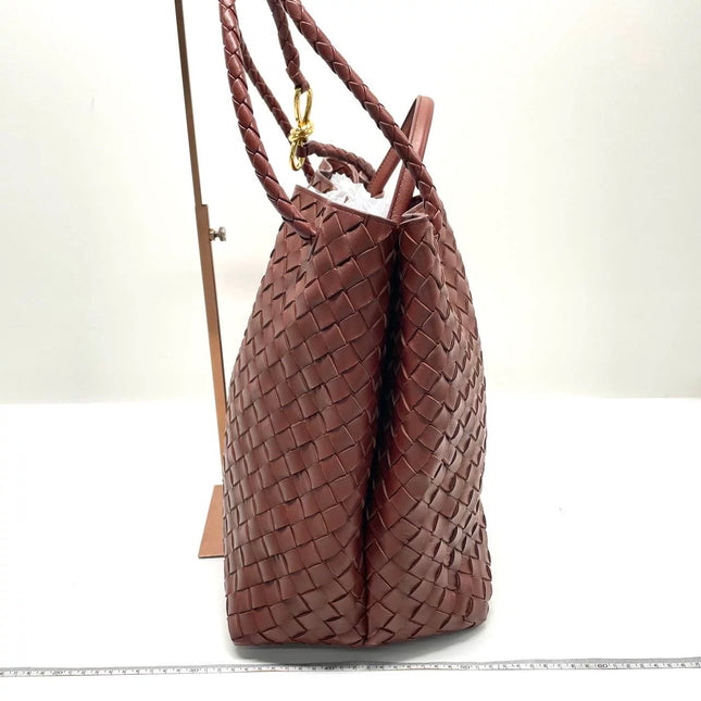 Bottega Veneta Andiamo Large Milk Chocolate Brown Handbag