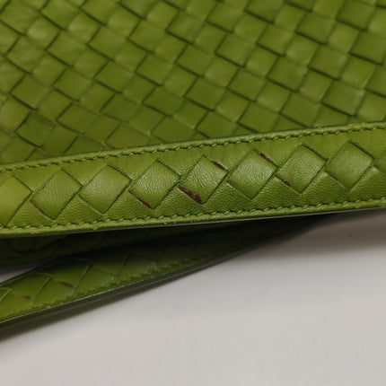 Bottega Veneta Garda Avocado Green Intrecciato Nappa Leather Large 33cm