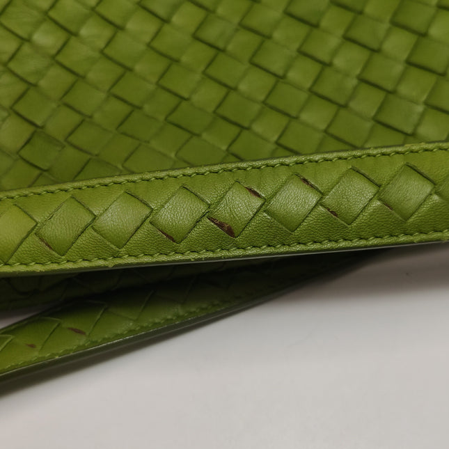 Bottega Veneta Garda Avocado Green Intrecciato Nappa Leather Large 33cm