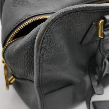 Sold Loewe Amazona 29 in Grey Lambskin Leather