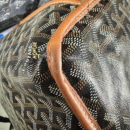 Goyard Anjou PM Medium Tote Brown Reversible Leather Lining