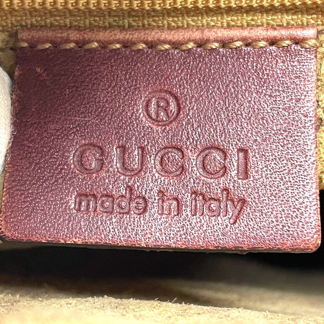 Gucci Jackie Vintage Medium Burgundy Leather Silver Hardware