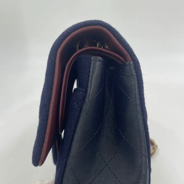 Chanel Medium Classic Double Flap Bag Métiers d'Art Paris-Hamburg 2018 Wool Nautical Charms