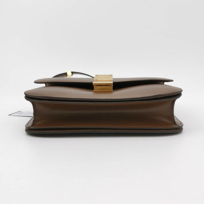 Sold CELINE Classic Box Flap Caramel Brown Leather crossbody bag